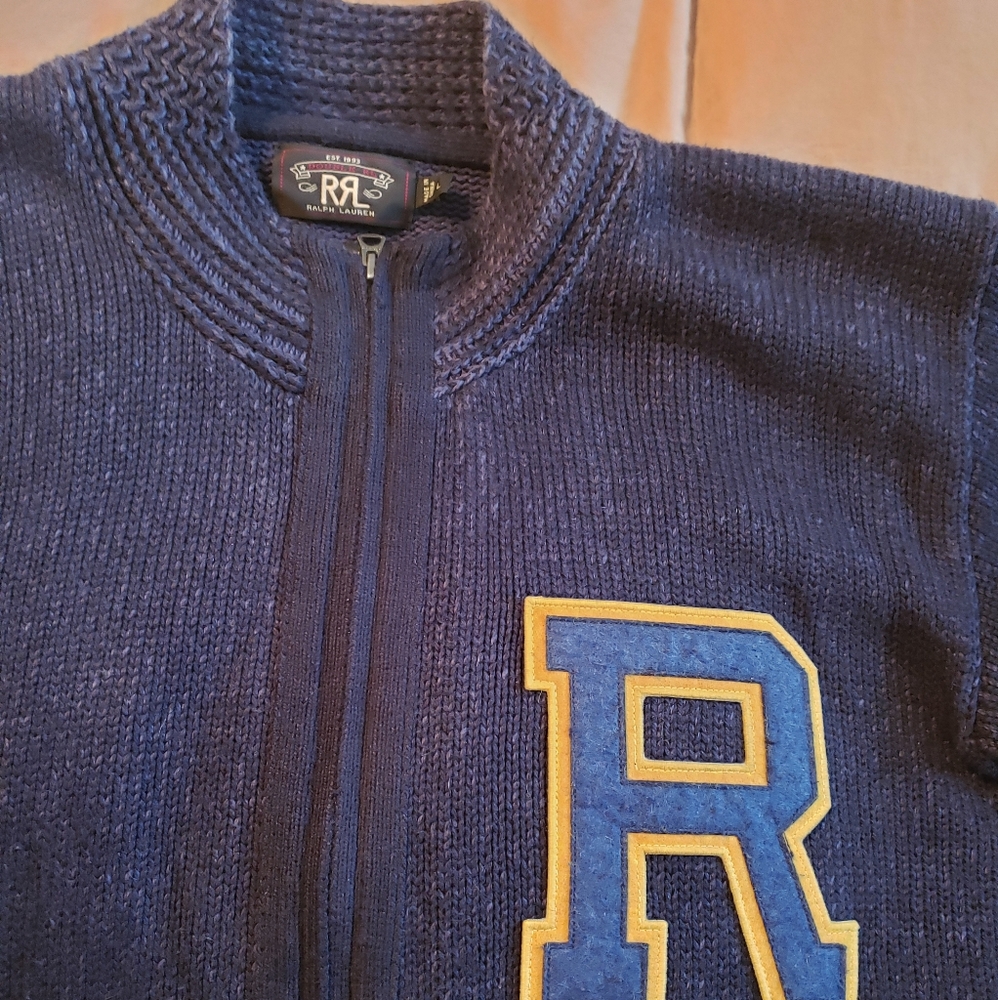Ralph Lauren RRL Varsity Sweater Jacket - Picture 5 of 8